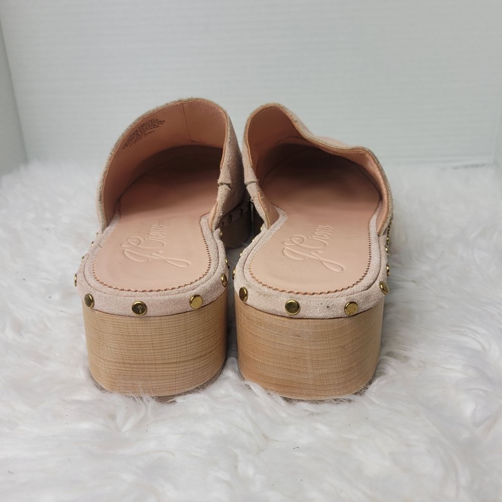 J.Crew Dakota Women's Studded Clogs Size 11 Mauve Blush BJ797 Shoes Like New - Picture 4 of 11